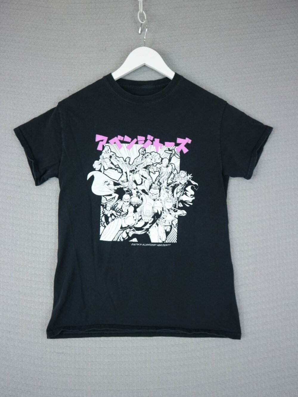 Marvel Comics Anime Style Universe Tee Mens Black Small Graphic